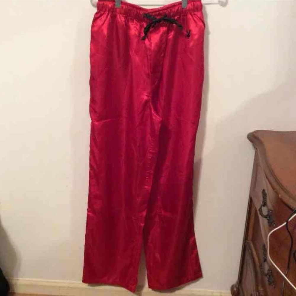 Men's Red Playboy Pajama Pants
